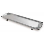 Leichenmulde Edelstahl mit Rädern, passend für Roll-In 7020**